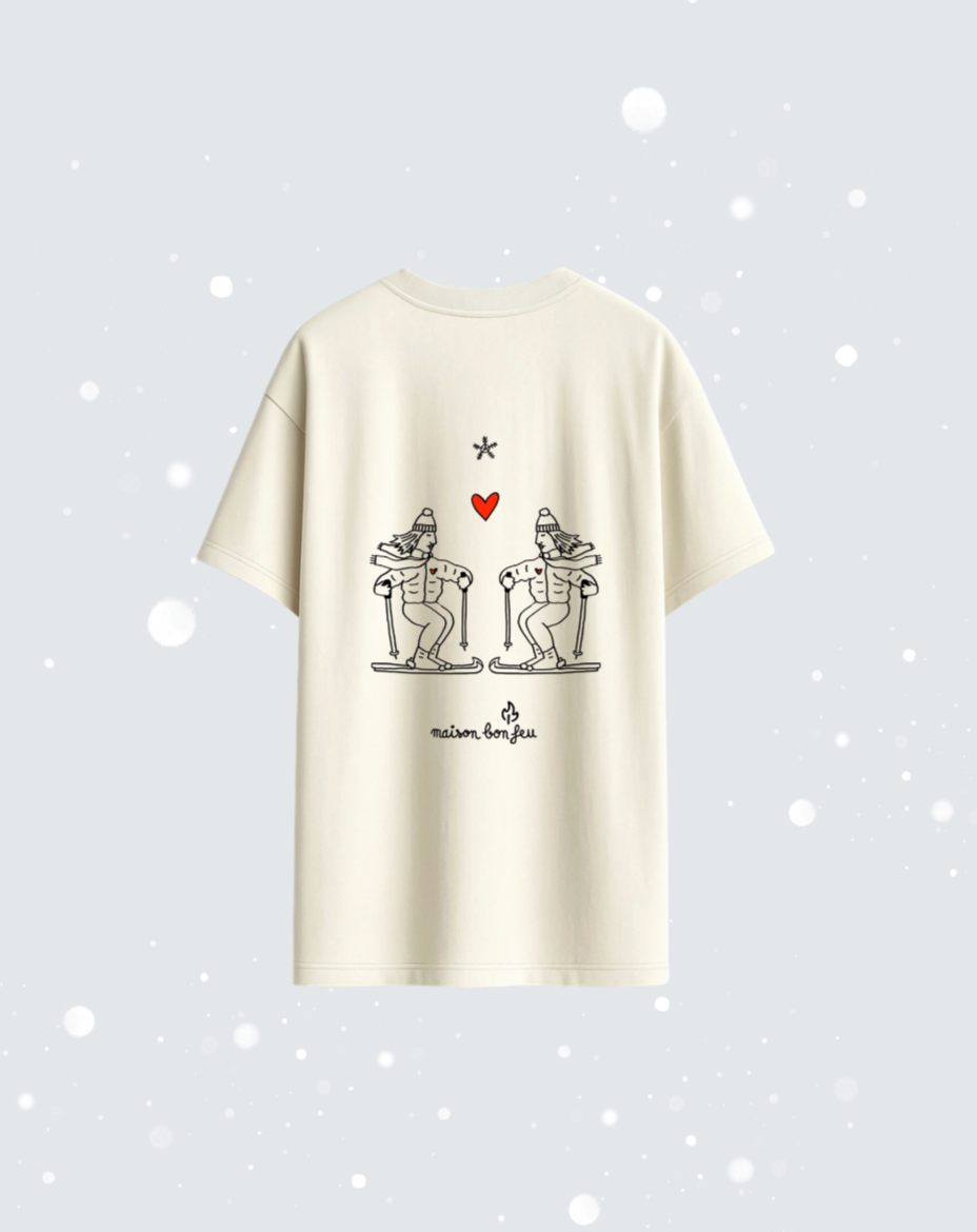 Tee-shirt beige — SKI CLUB