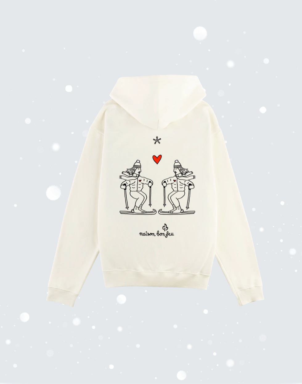 Hoodie maison bon feu Ski Club