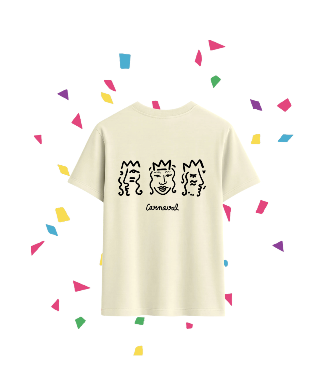 Tee-shirt beige – Édition Carnaval